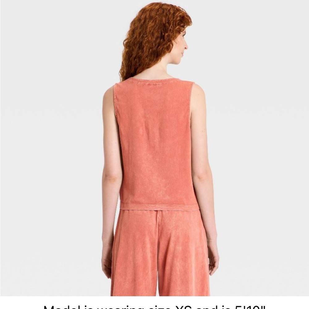 Universal Thread Button-Front Jersey Tank Top - Picture 4 of 4